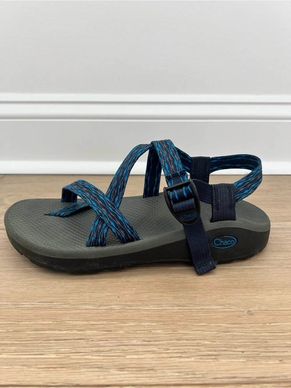 Chaco Z Cloud 2 Sport Sandal Hiking/Water Shoe Men’s Size 10 Blue Black